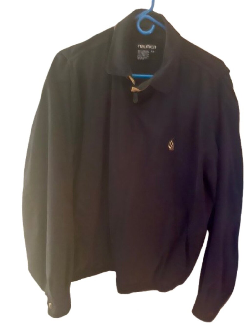 Vintage Men's Nautica Navy Harrington Jacket